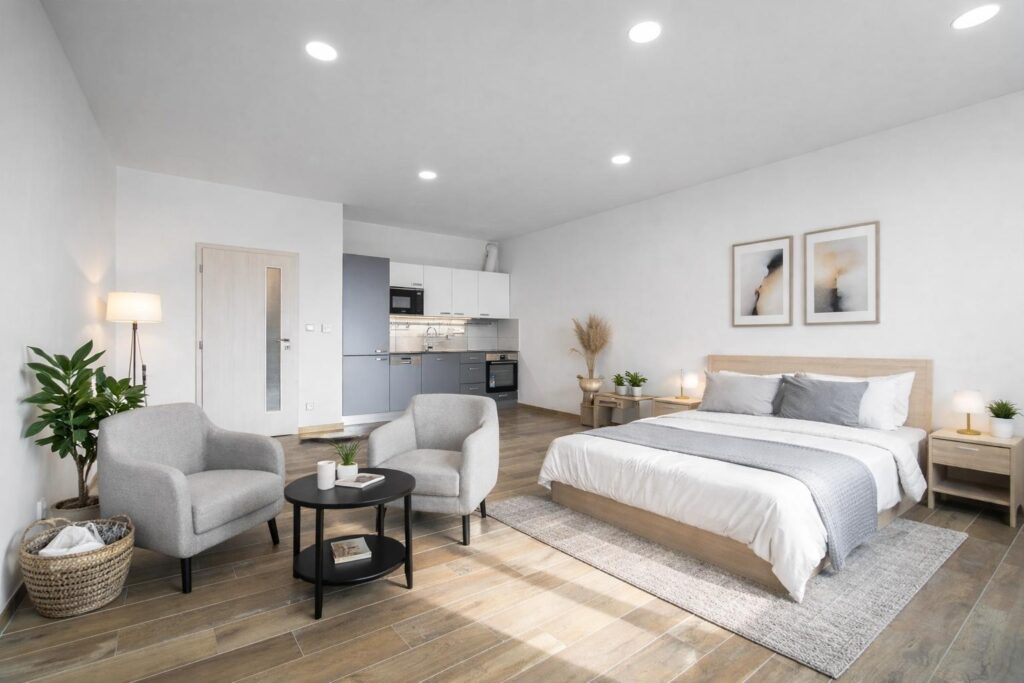 Pronájem 1+kk, 31 m² U Plynárny, Praha 10