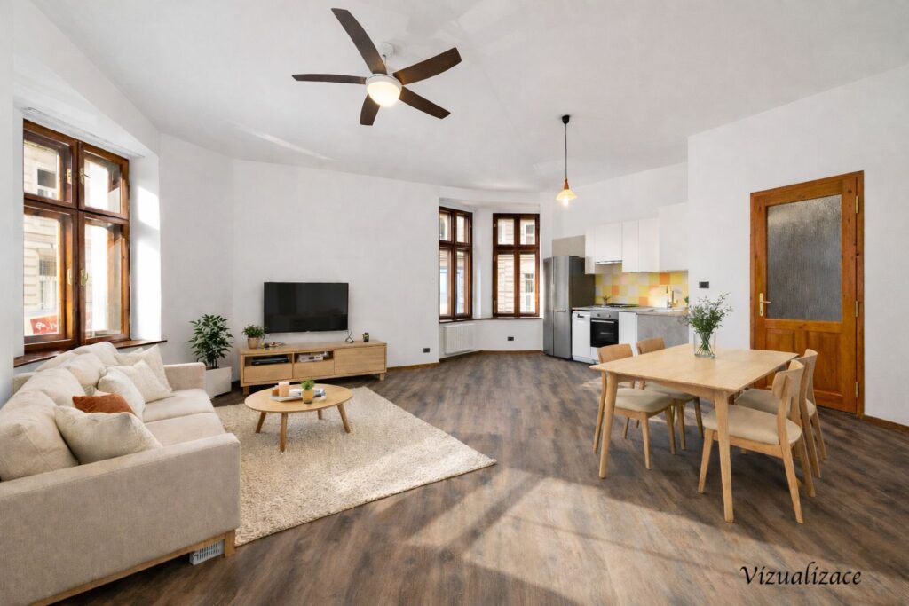 Světlý byt 3+kk, 70 m², Černomořská – Vršovice