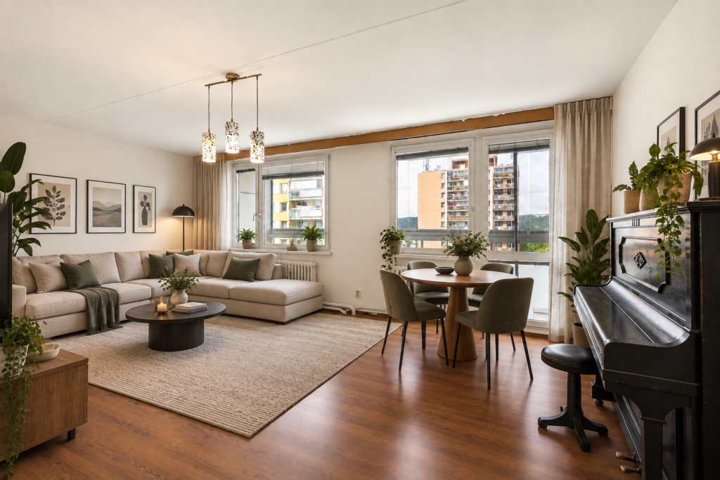 Pronájem bytu 2+1, 64 m² se zasklenou lodžií 6,5 m² – Praha 4, Údolní